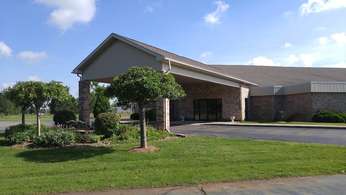 The front entrance at Hickory Ridge Community Church